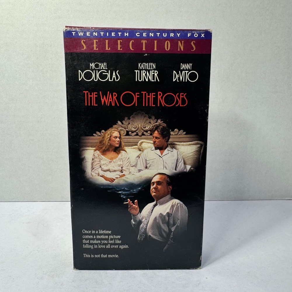 The War of the Roses VHS 1989 Michael Douglas‎ Kathleen Turner Danny DeVito VTG